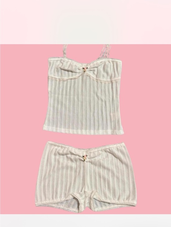 Other - Soft Knit Cream Camisole & Shorts Sleep Set